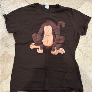 Port and Company Brown Monkey Graphic Tee